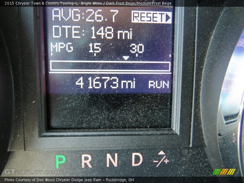 Bright White / Dark Frost Beige/Medium Frost Beige 2015 Chrysler Town & Country Touring-L