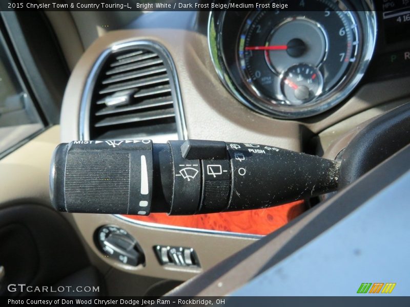 Bright White / Dark Frost Beige/Medium Frost Beige 2015 Chrysler Town & Country Touring-L