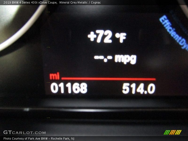 Mineral Grey Metallic / Cognac 2019 BMW 4 Series 430i xDrive Coupe