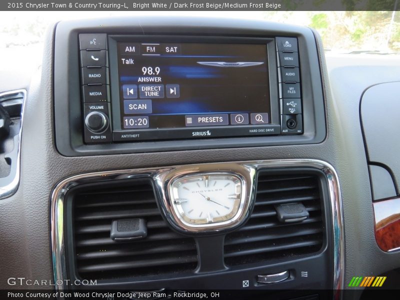 Bright White / Dark Frost Beige/Medium Frost Beige 2015 Chrysler Town & Country Touring-L
