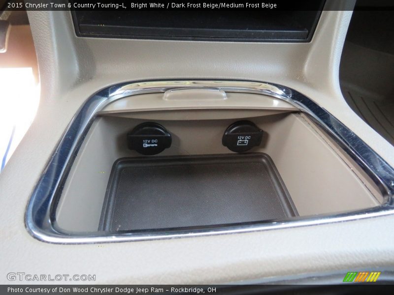 Bright White / Dark Frost Beige/Medium Frost Beige 2015 Chrysler Town & Country Touring-L