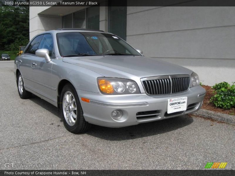 Titanium Silver / Black 2002 Hyundai XG350 L Sedan