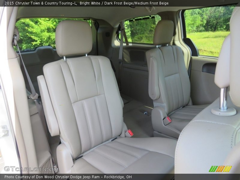 Bright White / Dark Frost Beige/Medium Frost Beige 2015 Chrysler Town & Country Touring-L