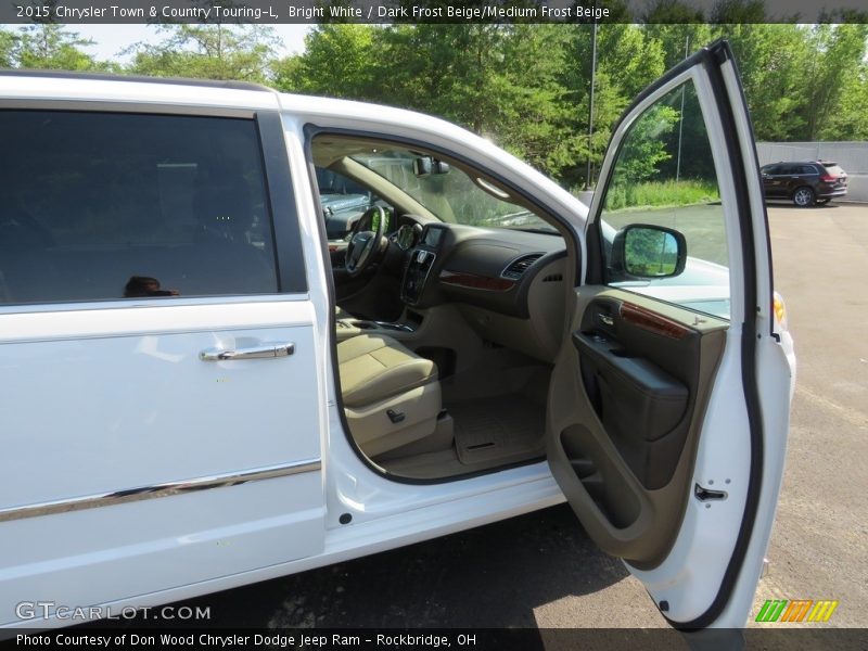 Bright White / Dark Frost Beige/Medium Frost Beige 2015 Chrysler Town & Country Touring-L