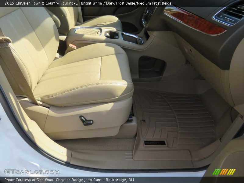 Bright White / Dark Frost Beige/Medium Frost Beige 2015 Chrysler Town & Country Touring-L