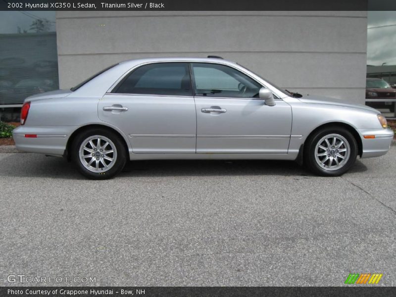 Titanium Silver / Black 2002 Hyundai XG350 L Sedan