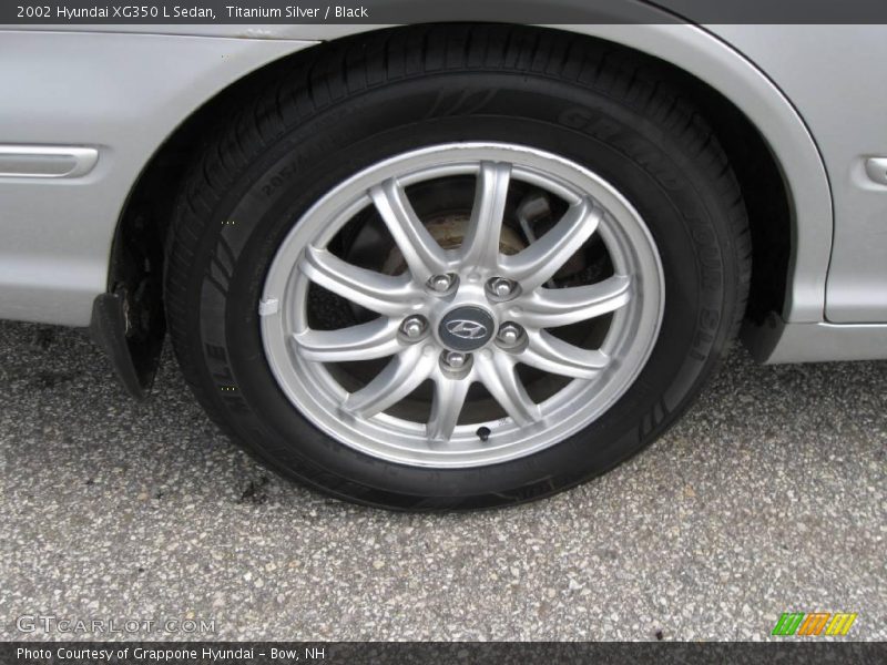 Titanium Silver / Black 2002 Hyundai XG350 L Sedan