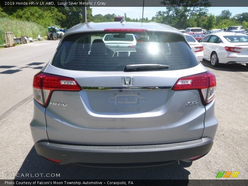 Lunar Silver Metallic / Gray 2019 Honda HR-V LX AWD