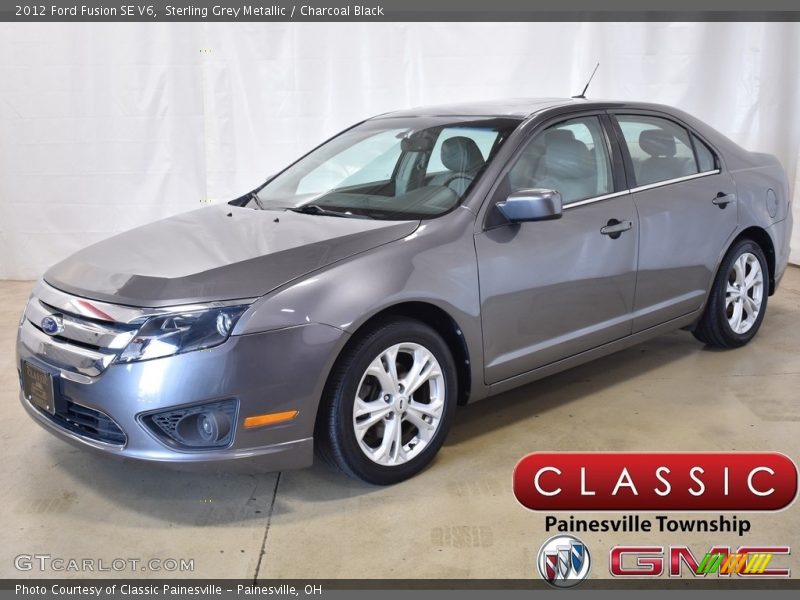 Sterling Grey Metallic / Charcoal Black 2012 Ford Fusion SE V6
