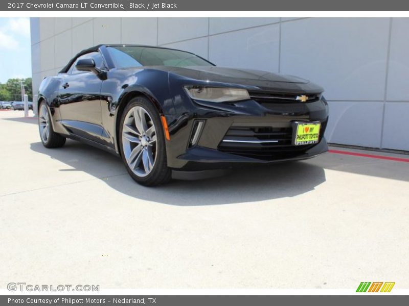 Black / Jet Black 2017 Chevrolet Camaro LT Convertible