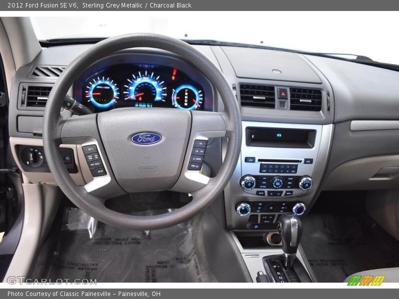 Sterling Grey Metallic / Charcoal Black 2012 Ford Fusion SE V6