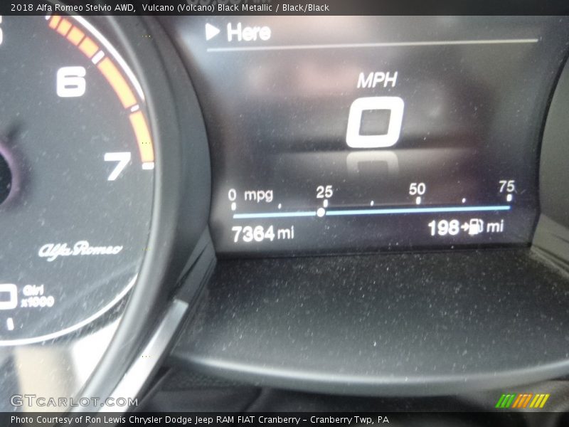 Vulcano (Volcano) Black Metallic / Black/Black 2018 Alfa Romeo Stelvio AWD