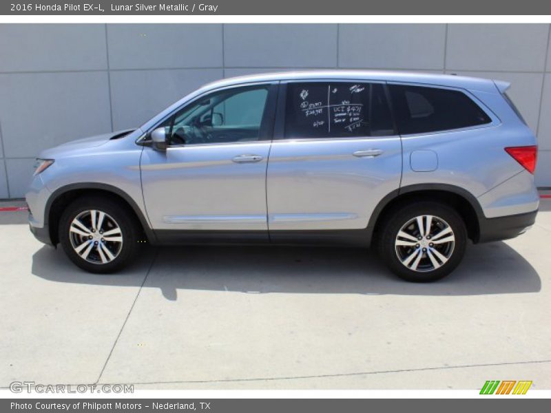 Lunar Silver Metallic / Gray 2016 Honda Pilot EX-L