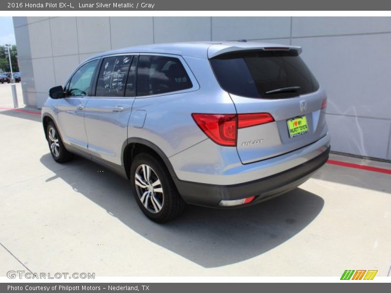 Lunar Silver Metallic / Gray 2016 Honda Pilot EX-L