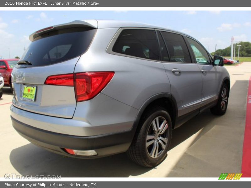 Lunar Silver Metallic / Gray 2016 Honda Pilot EX-L