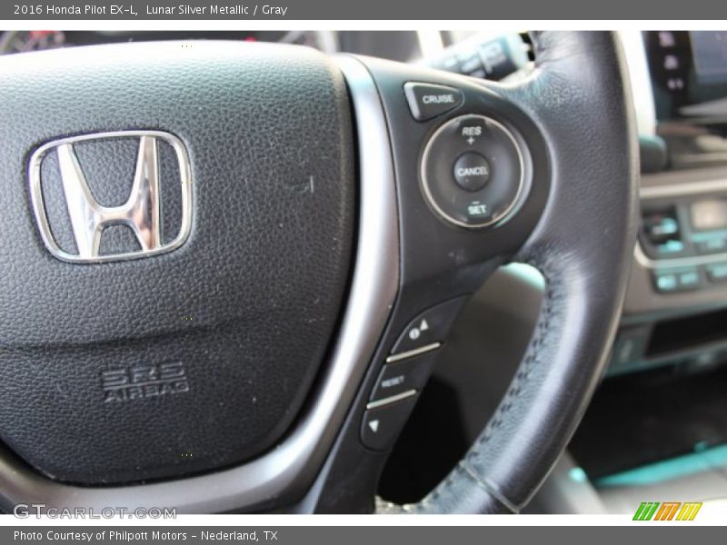 Lunar Silver Metallic / Gray 2016 Honda Pilot EX-L