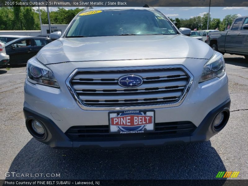 Ice Silver Metallic / Slate Black 2016 Subaru Outback 2.5i Premium