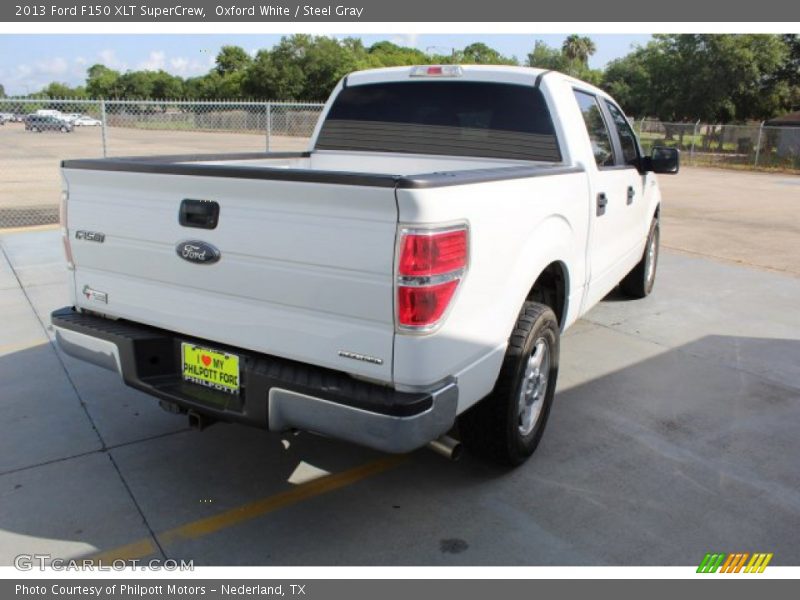 Oxford White / Steel Gray 2013 Ford F150 XLT SuperCrew