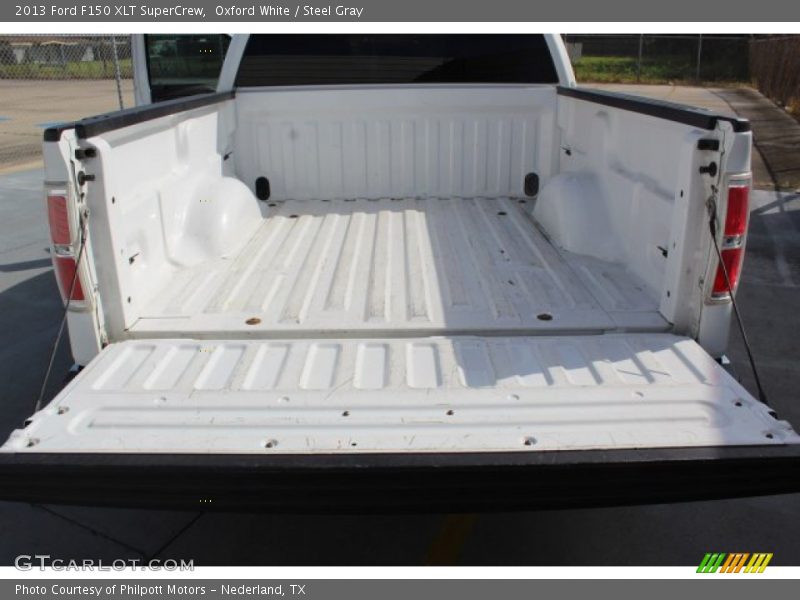 Oxford White / Steel Gray 2013 Ford F150 XLT SuperCrew