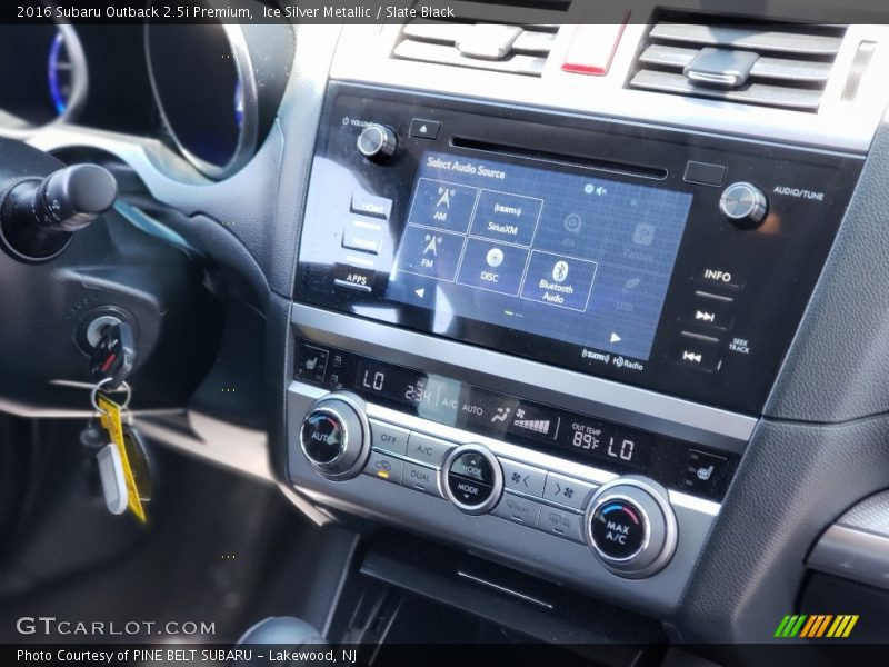 Ice Silver Metallic / Slate Black 2016 Subaru Outback 2.5i Premium