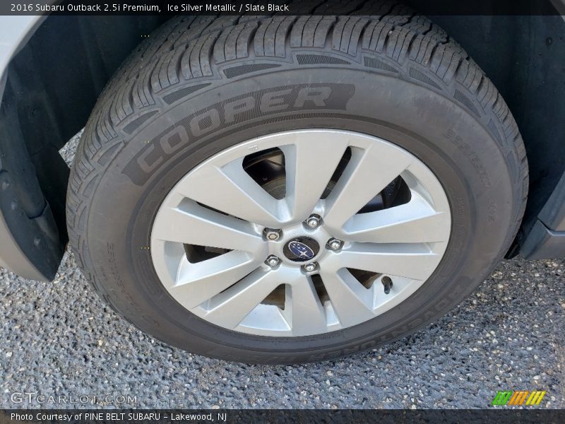 Ice Silver Metallic / Slate Black 2016 Subaru Outback 2.5i Premium