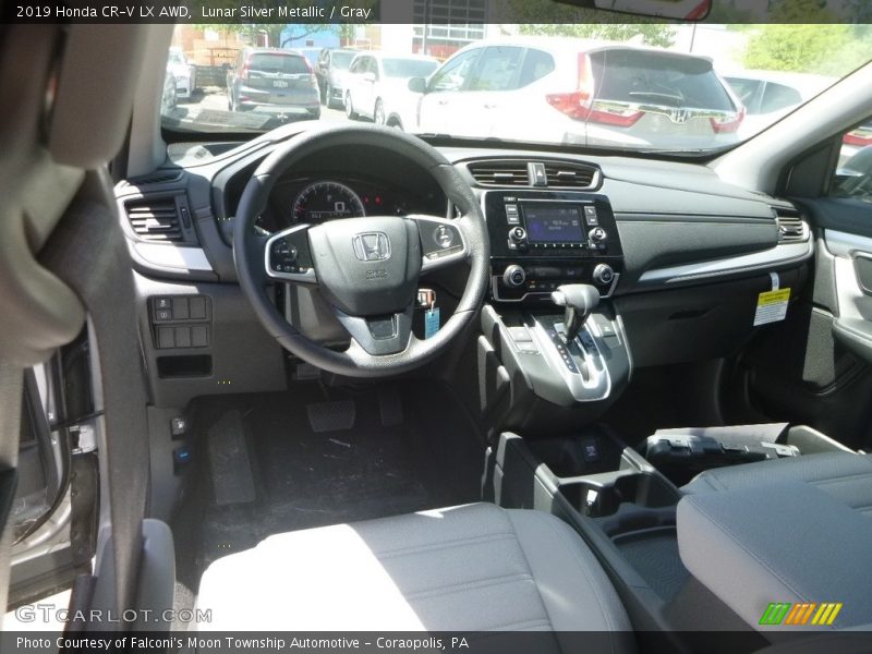 Lunar Silver Metallic / Gray 2019 Honda CR-V LX AWD