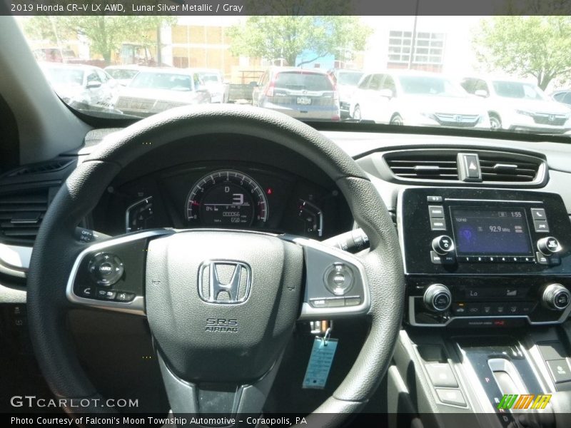 Lunar Silver Metallic / Gray 2019 Honda CR-V LX AWD
