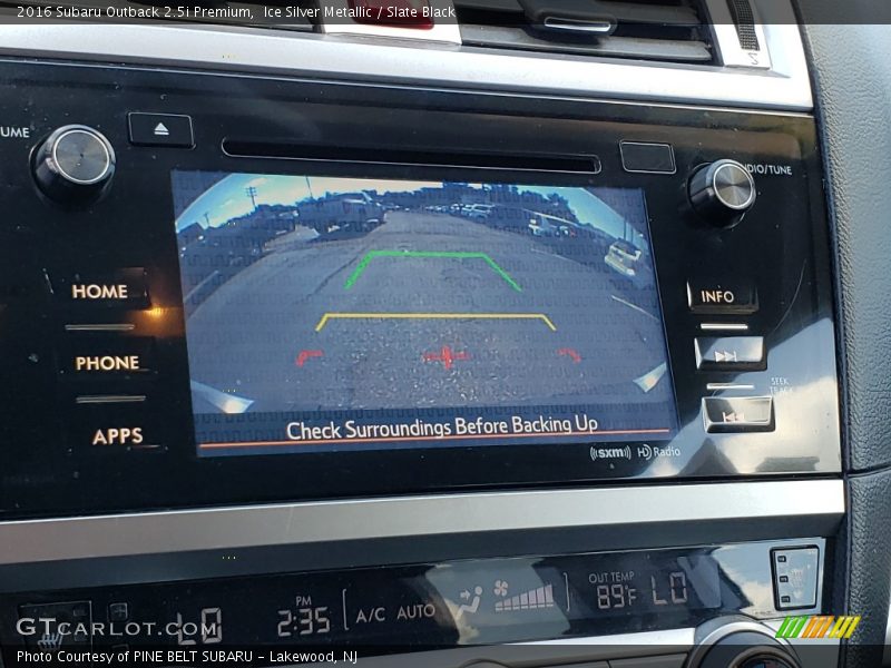 Ice Silver Metallic / Slate Black 2016 Subaru Outback 2.5i Premium