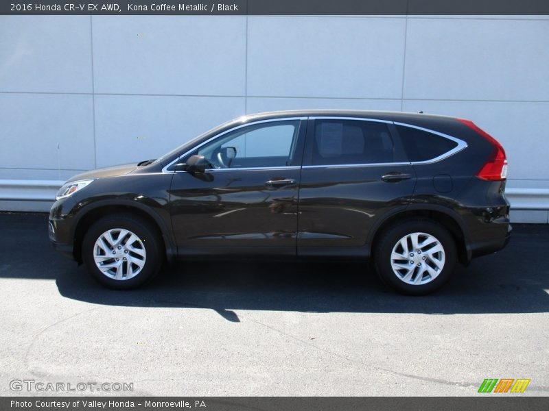 Kona Coffee Metallic / Black 2016 Honda CR-V EX AWD