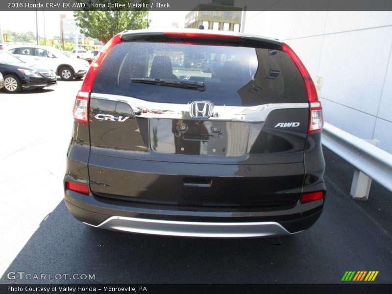 Kona Coffee Metallic / Black 2016 Honda CR-V EX AWD