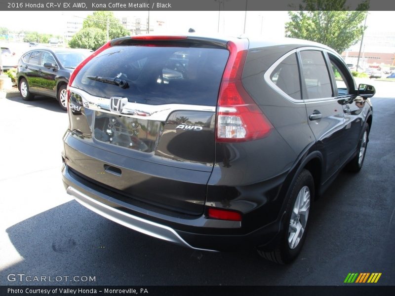 Kona Coffee Metallic / Black 2016 Honda CR-V EX AWD