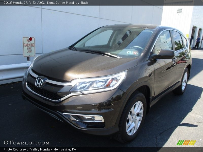 Kona Coffee Metallic / Black 2016 Honda CR-V EX AWD