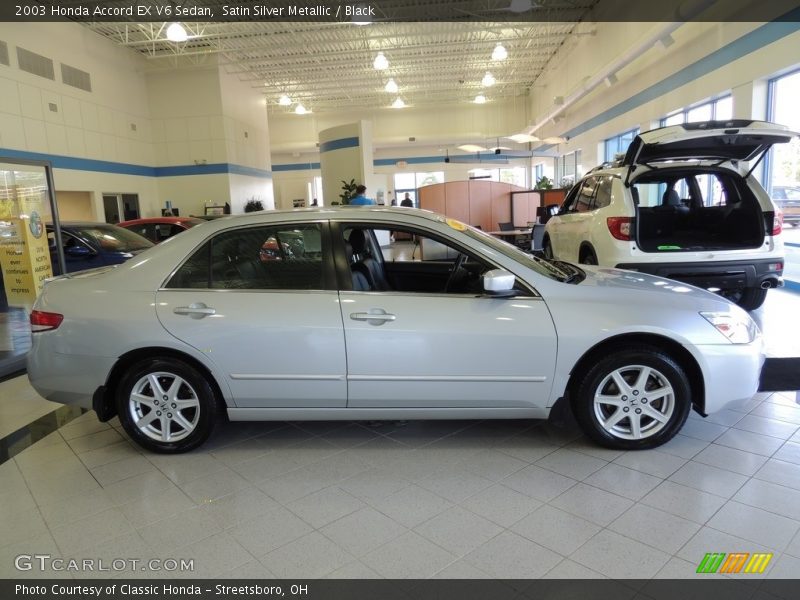 Satin Silver Metallic / Black 2003 Honda Accord EX V6 Sedan