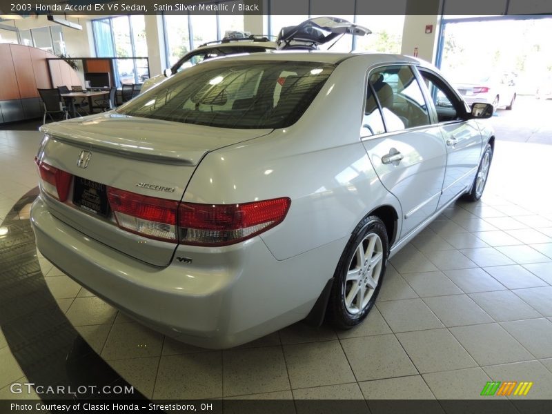 Satin Silver Metallic / Black 2003 Honda Accord EX V6 Sedan