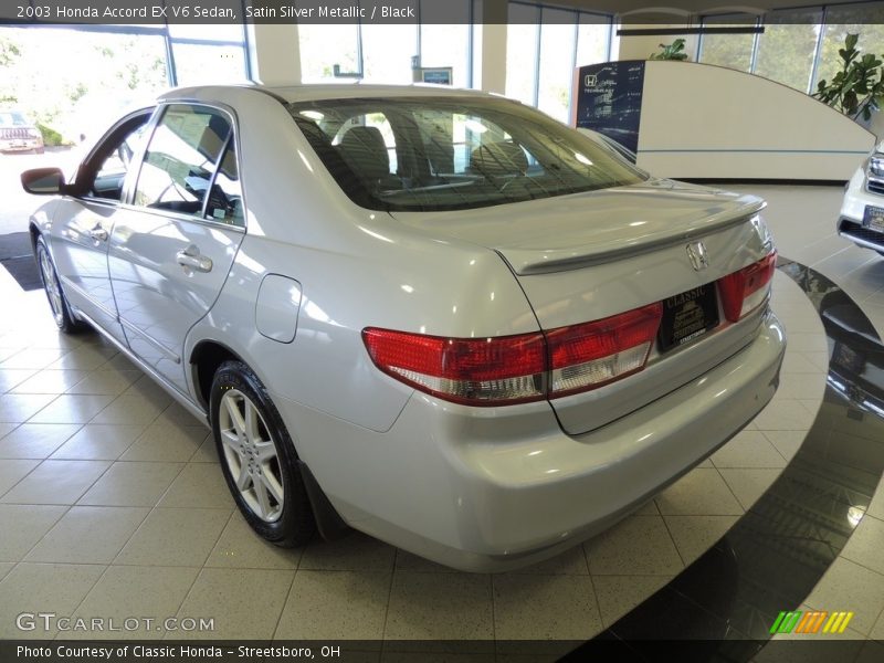 Satin Silver Metallic / Black 2003 Honda Accord EX V6 Sedan