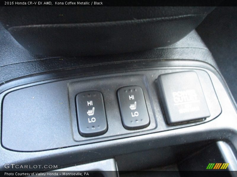 Kona Coffee Metallic / Black 2016 Honda CR-V EX AWD