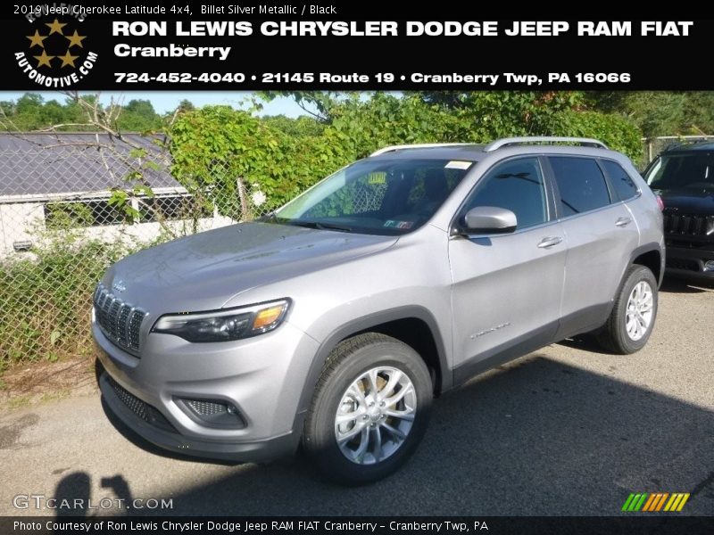 Billet Silver Metallic / Black 2019 Jeep Cherokee Latitude 4x4