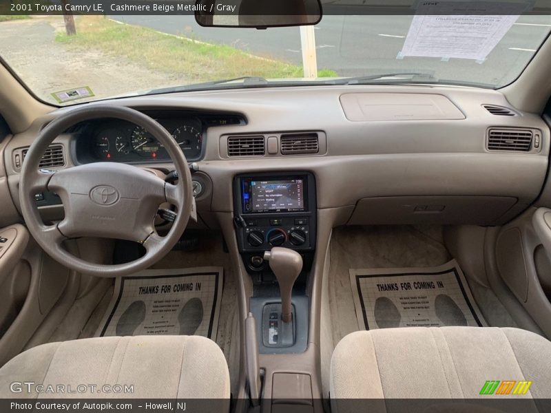Cashmere Beige Metallic / Gray 2001 Toyota Camry LE