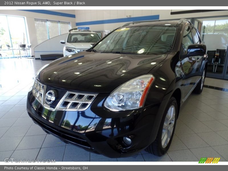 Super Black / Black 2012 Nissan Rogue SL AWD