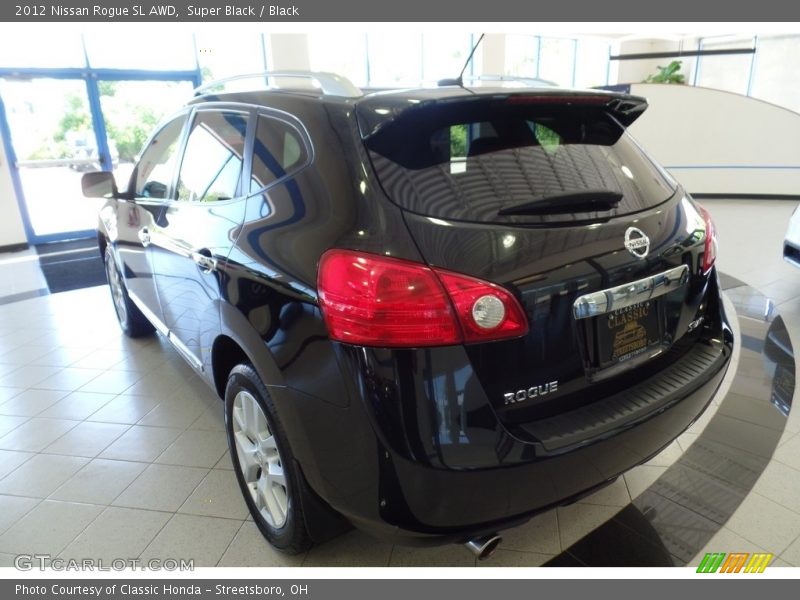 Super Black / Black 2012 Nissan Rogue SL AWD