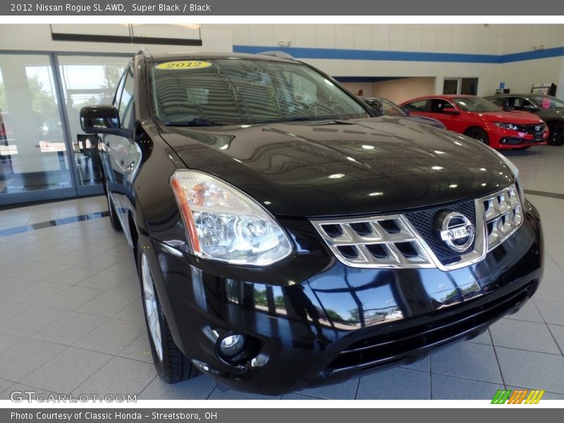 Super Black / Black 2012 Nissan Rogue SL AWD