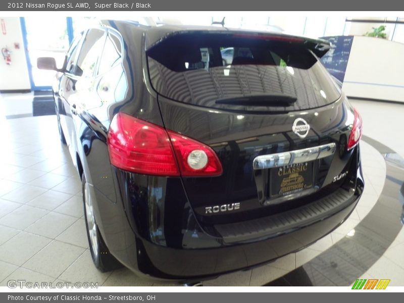 Super Black / Black 2012 Nissan Rogue SL AWD