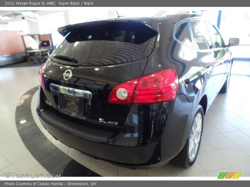 Super Black / Black 2012 Nissan Rogue SL AWD