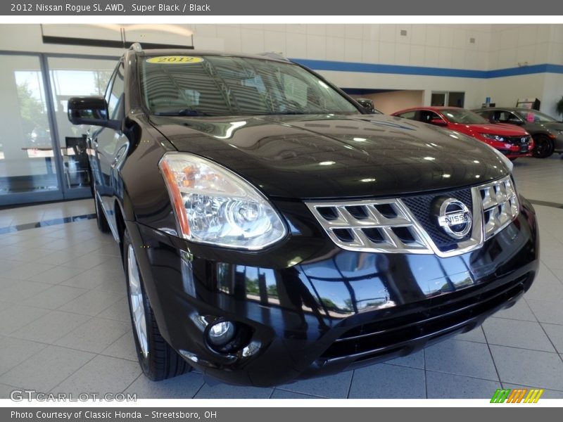 Super Black / Black 2012 Nissan Rogue SL AWD