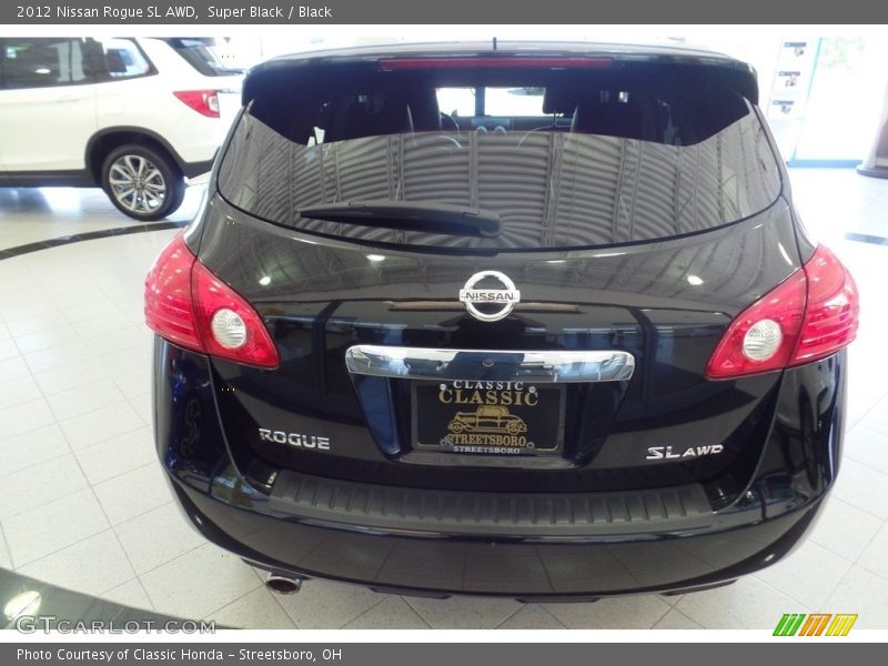Super Black / Black 2012 Nissan Rogue SL AWD