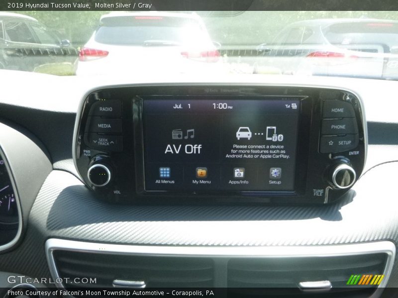 Molten Silver / Gray 2019 Hyundai Tucson Value