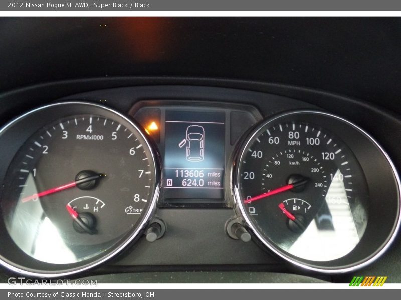 Super Black / Black 2012 Nissan Rogue SL AWD