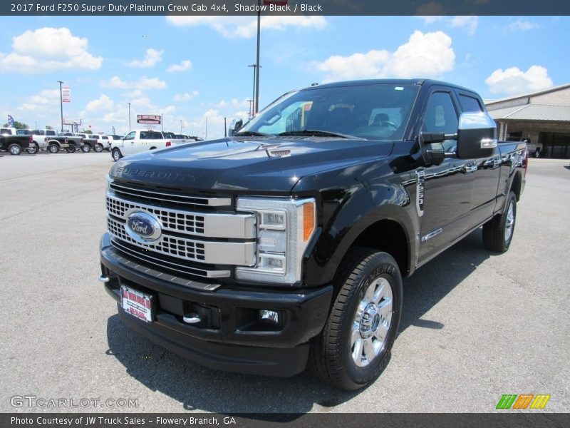 Shadow Black / Black 2017 Ford F250 Super Duty Platinum Crew Cab 4x4