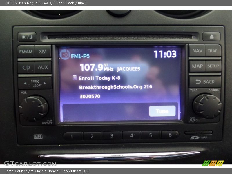 Super Black / Black 2012 Nissan Rogue SL AWD