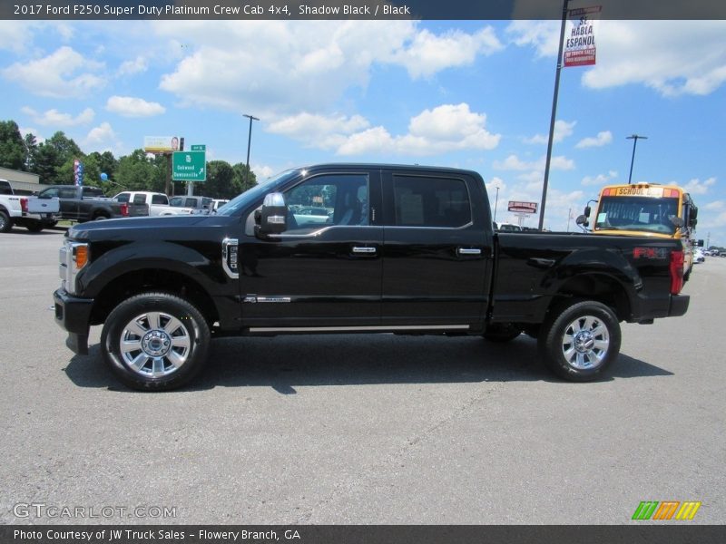 Shadow Black / Black 2017 Ford F250 Super Duty Platinum Crew Cab 4x4